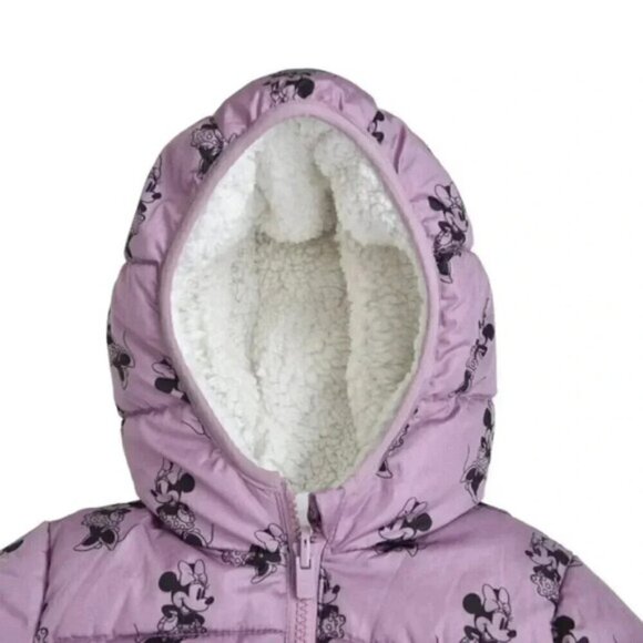 Gap Disney Minnie Mouse Reversible Sherpa ColdControl  Max Puffer Jacket 18-24M - Picture 8 of 11